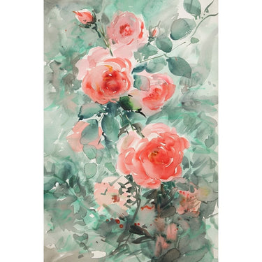 Wood Flowers Canvas
